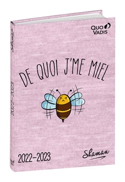 Agenda scolaire journalier 2022/2023 - Shaman - 12 x 17 cm - Quo Vadis - De quoi j'me miel
