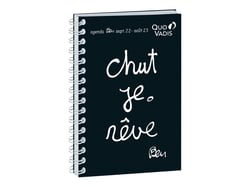 Agenda scolaire journalier 2022/2023 - Ben - 12 x 17 cm - Quo Vadis - Chut, je rêve
