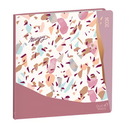 Agenda civil semainier 2023/2024 - Marguy Adultes Affaires - 16 x 16 cm - Terrazzo