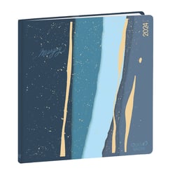 Agenda civil semainier 2023/2024 - Marguy Adultes Executif - 16 x 16 cm - Mineral