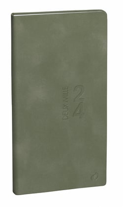 Agenda Civil Semainier 2023/2024 - Gaïa ITALNOTE B - 8,8 x 17 cm - Quo Vadis - Vert