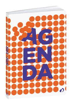 Agenda scolaire journalier 2025/2026 Quo Vadis - Orange et blanc - 12 x 17 cm - Trinidad Pois