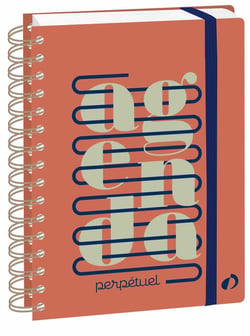 Agenda perpétuel semainier Quo Vadis - 15 x 21 cm - Eternity Graphic