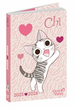 Agenda scolaire journalier 2025/2026 Quo Vadis - Chi - 12 x 17 cm - Tigre