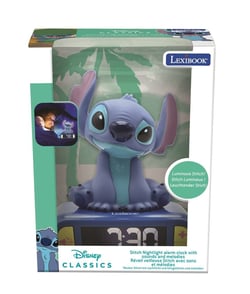 Réveil digital avec veilleuse lumineuse Lexibook - Lilo et Stitch - Stitch 3D