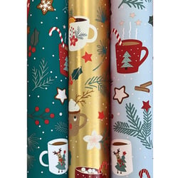 Rouleau de papier cadeau "Sweet Home" pour Noël