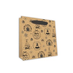 Sac cadeau Small Joyeux Noel Kraft 2024 - Edition cely