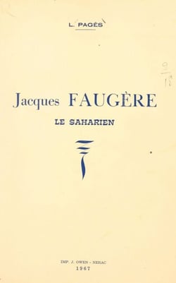 Jacques Faugère, le Saharien
