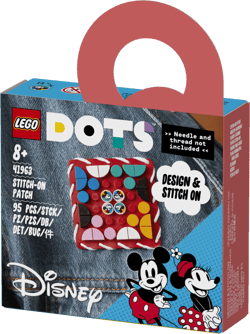 Plaque à coudre Mickey Mouse et Minnie Mouse - Lego Dots - 41963