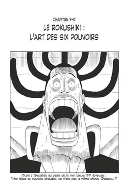 One Piece édition originale - Chapitre 347 - Le rokushiki : l'art des six pouvoirs