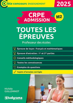 CRPE - Admission - Toutes les épreuves - Concours 2026-2027