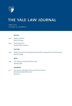 Yale Law Journal: Volume 121, Number 6 - April 2012