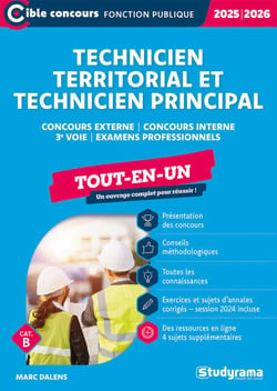 Technicien territorial et technicien principal - Tout-en-un - Catégorie B - Édition 2025-2026