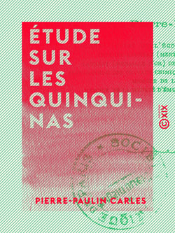 Étude sur les quinquinas