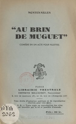 Au brin de muguet - Comédie en un acte pour fillettes