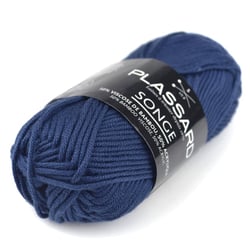 Pelote de fil à tricoter - Plassard - Songe - Bleu marine 27