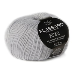 Pelote de fil à tricoter - Plassard - Sweety - Gris clair 10