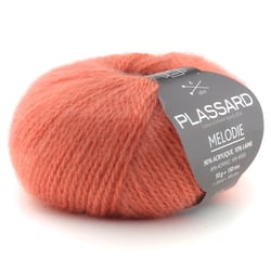 Pelote de fil à tricoter - Plassard - Mélodie - Corail