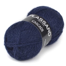 Pelote de fil à tricoter - Plassard - Cascade - Bleu marine 05