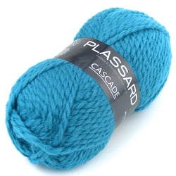 Pelote de fil à tricoter - Plassard - Cascade - Bleu canard 14