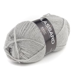Pelote de fil à tricoter - Plassard - Basic - Gris vert 596
