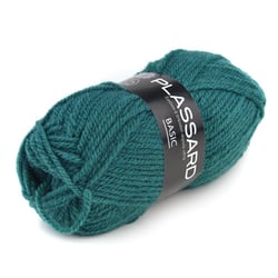 Pelote de fil à tricoter - Plassard - Basic - Bleu 657