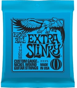 Ernie Ball - Cordes pour guitare électrique - EP02225 Slinky Extra light