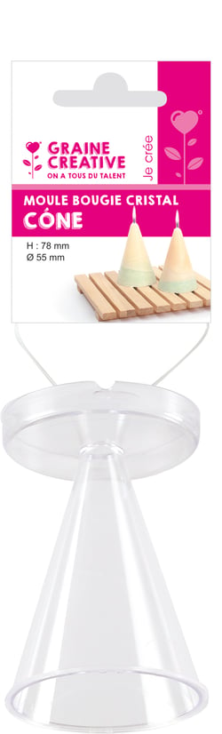 MOULE BOUGIE CRISTAL CONE