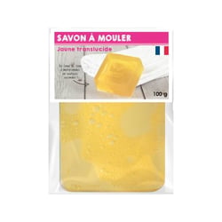 Pain de savon - Translucide - Jaune