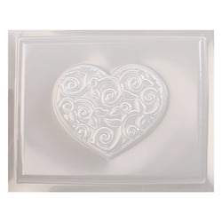 Moule de savon coeur - Arabesque