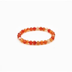 Bracelet en pierre naturelle en Cornaline 06mm
