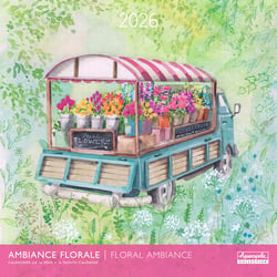 Calendrier mural 2026 Pictura - Ambiance florale - 30 x 30 cm