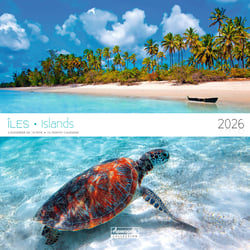 Calendrier mural 2026 Pictura - Îles - 30 x 30 cm