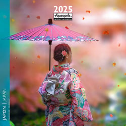 Calendrier mural 2026 Pictura - Japon - 30 x 30 cm