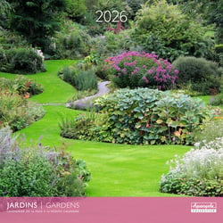 Calendrier mural 2026 Pictura - Jardins - 30 x 30 cm