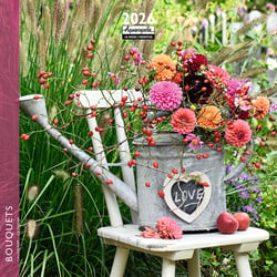 Calendrier mural 2026 Pictura - Bouquets - 16 x 16 cm