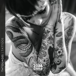 Calendrier mural 2026 Pictura - Tatouages - 16 x 16 cm