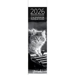 Calendrier marque-pages 2026 Pictura - Chat noir et blanc