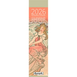 Calendrier marque-pages 2026 Pictura - Illustrations Mucha