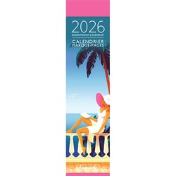 Calendrier marque-pages 2026 Pictura - Illustrations vacances rétro