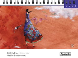 Calendrier de bureau chevalet 2026 Pictura - Gaëlle Boissonnard Vie liverté