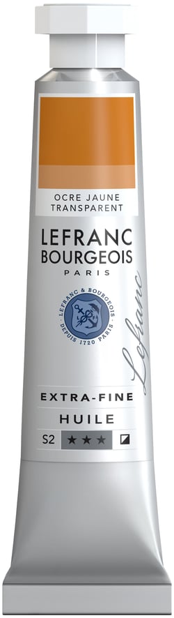 Peinture à l'huile Lefranc Bourgeois - Extra-fine - 20 ml - Ocre jaune transparent