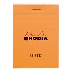 Bloc-notes - A7 7,4 x 10,5 cm - Rhodia - 160 pages petits carreaux - Orange