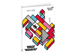 Agenda scolaire journalier 2021/2022 - Space Iconic - 12x17 cm - Quo Vadis