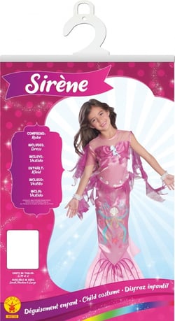 Déguisement Sirène Rose - M