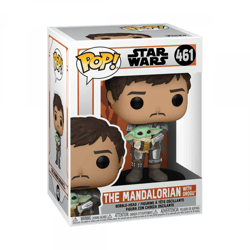 Figurine - Funko Pop! n°461 - The Mandalorian - Mando avec Grogu