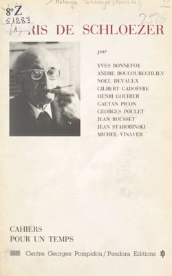 Boris de Schloezer - Prolongement d'une soirée "Revue parlée" du Centre Pompidou, 18 juin 1979