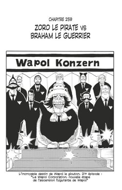One Piece édition originale - Chapitre 259 - Zoro le pirate VS Braham le guerrier