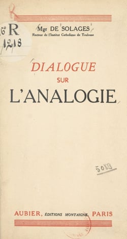 Dialogue sur l'analogie - À la société toulousaine de philosophie
