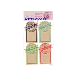 Etiquette adhésive - Fait-maison - Pack de 16 - 35x55 mm
